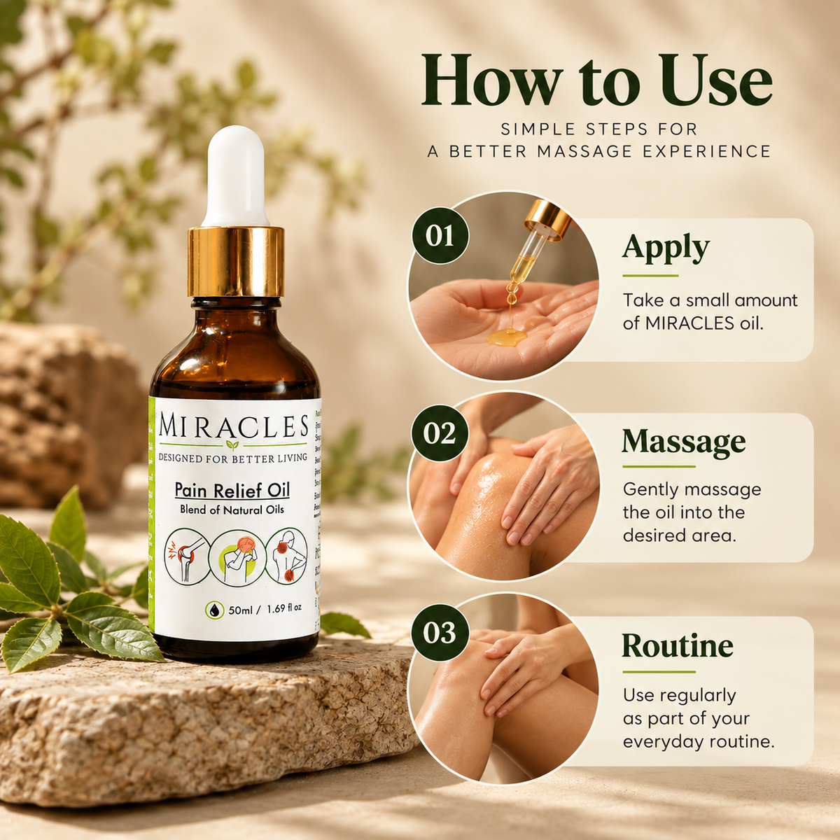 MIRACLES™ Botanical Massage Oil
